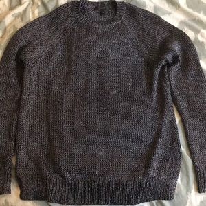 Navy metallic J.Crew sweater